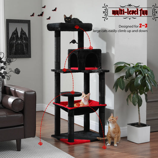 Cat Tree, Indoor Cats, 5-Level Cat Tower, More