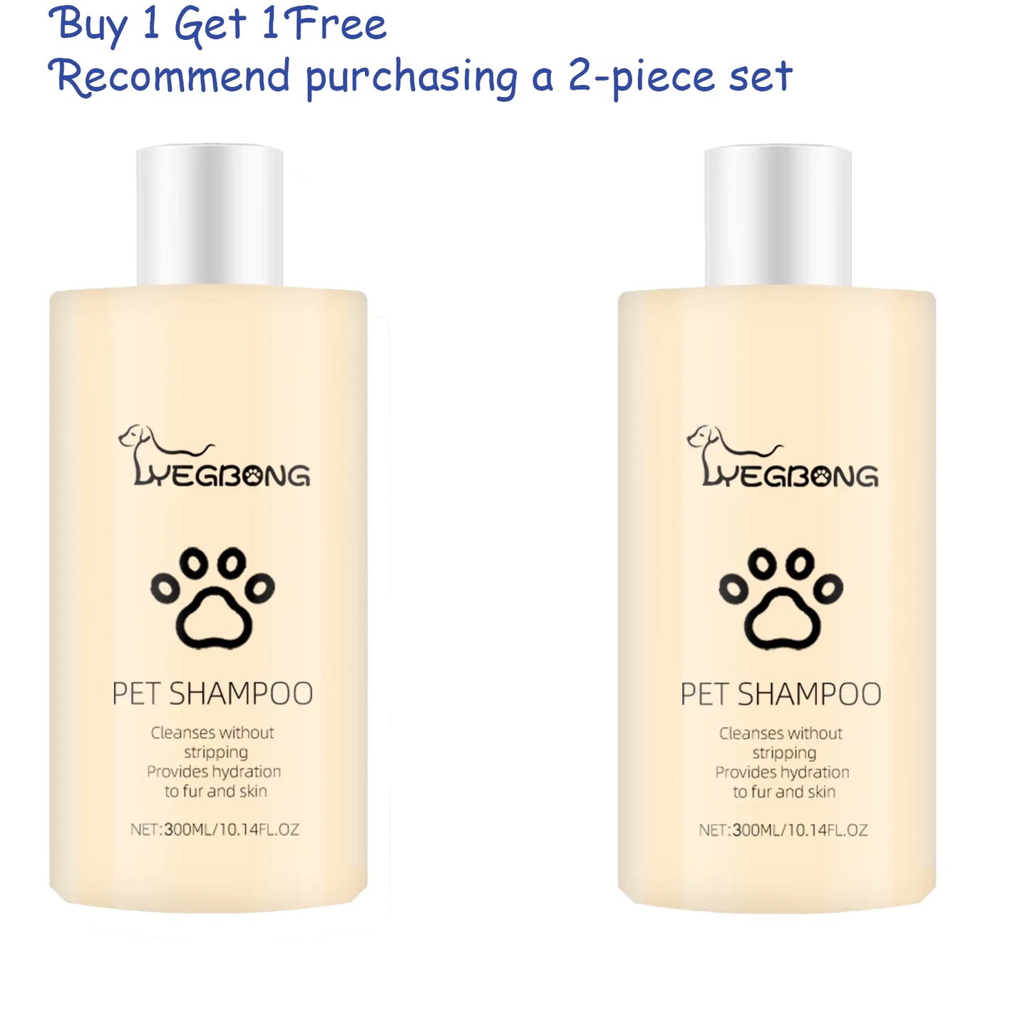 Dog Wash Shampoo: Flea & Mite Killer, Dirt Removal - Anti-Itch, Deodorizing & Moisturizing Formula for Softening Coat
