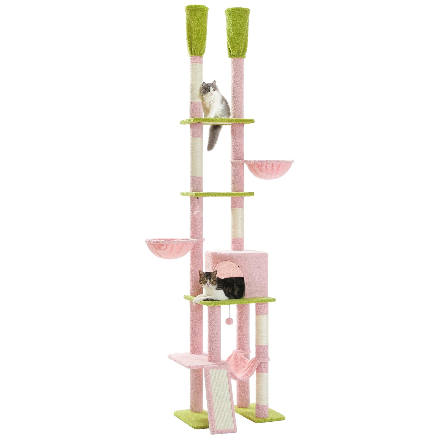 Cactus Cat Tree Floor to Ceiling Tower