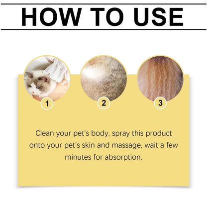2Pcs Pet Skin Soothing Spray, Itchy Skin Relief