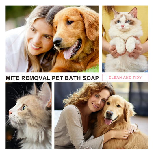 Pet Bathing Soap, Gentle, Remove Oil Stains, Mite Removal