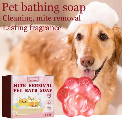 Pet Bathing Soap, Gentle, Remove Oil Stains, Mite Removal