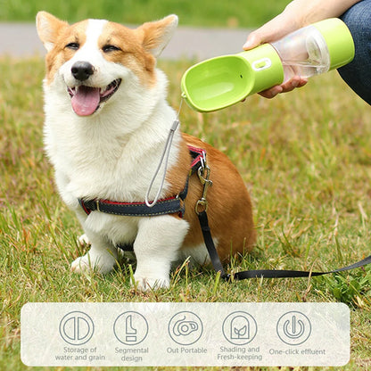 Portable Water, Food, Feeder Bowl For Dogs, Cats