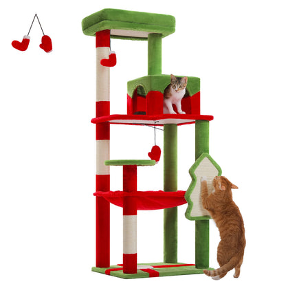 Cat Tree, Indoor Cats, 5-Level Cat Tower, More