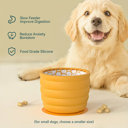 Silicone Slow Feeder Dog Bowl Cup