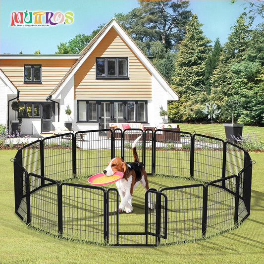Outdoor/Indoor Foldable Metal Pet Fence