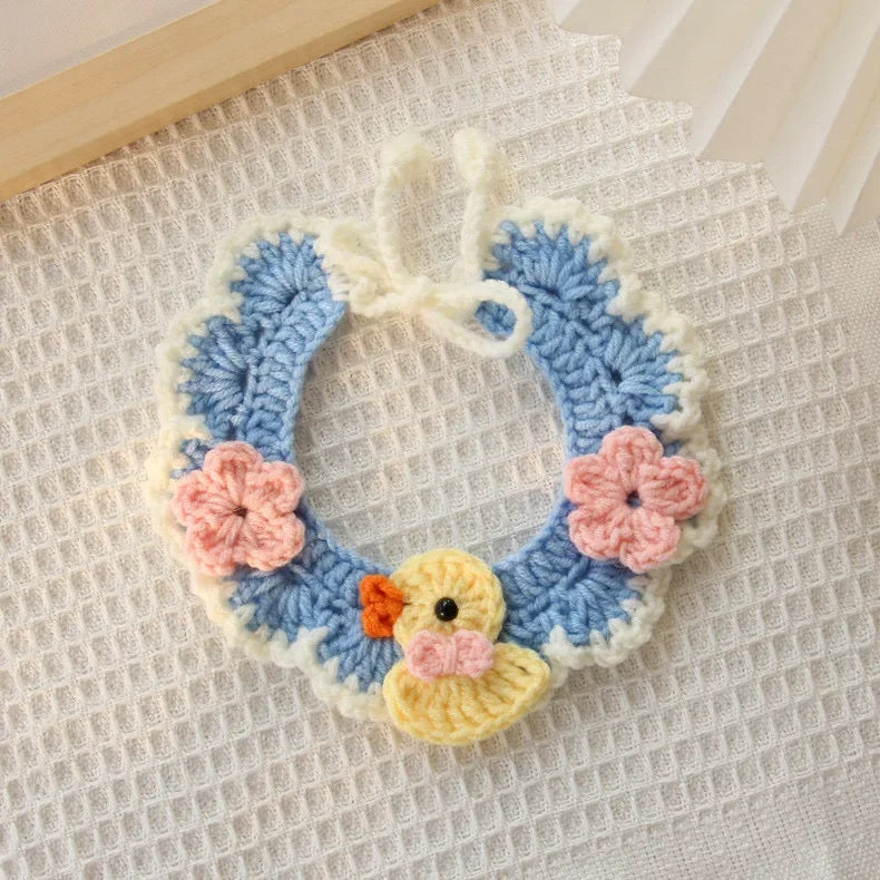 Hand-knitted Decorative Pet Collar