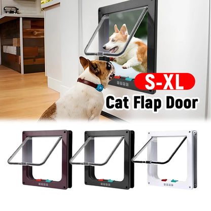 Cat, Dog, Puppy, Outside Door, Security Lock, Safety