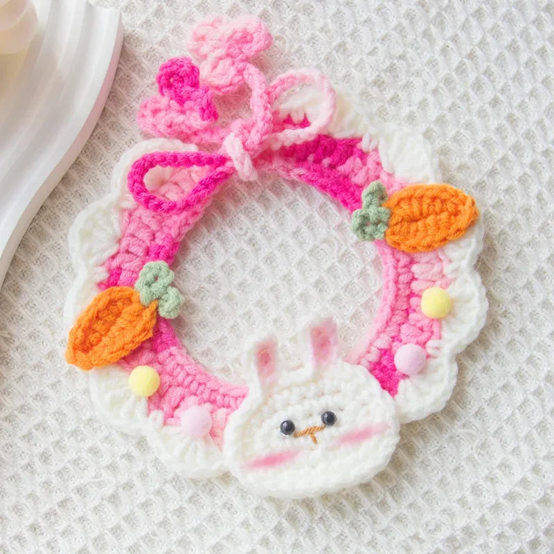 Hand-knitted Decorative Pet Collar