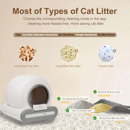DOEL 65L Self-Cleaning Cat Litter Box