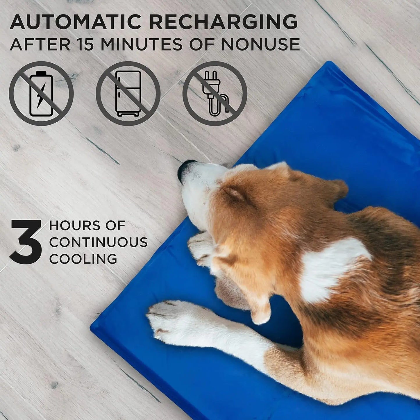 Self-Cooling Pet Mat, Non-Toxic Gel Pad for Dogs