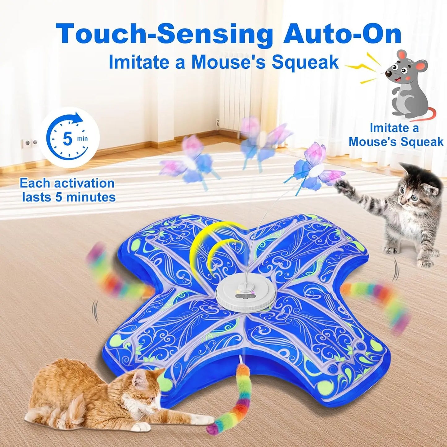 Touch Activated Hide and Seek Kitten Toys