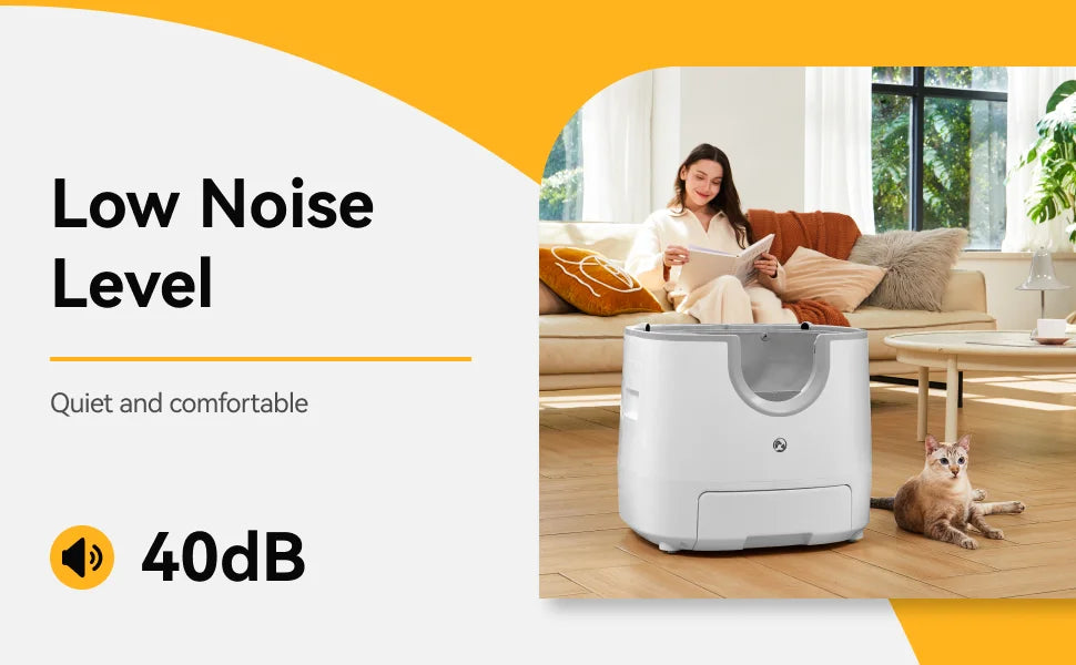 Automatic Smart Cat Litter Box, Self-Cleaning