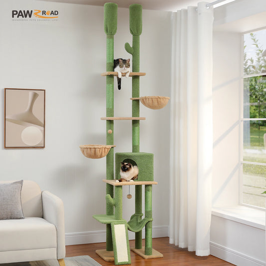 Cactus Cat Tree Floor to Ceiling Tower