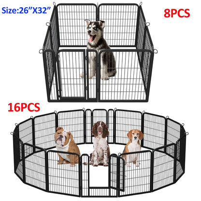 Outdoor/Indoor Foldable Metal Pet Fence