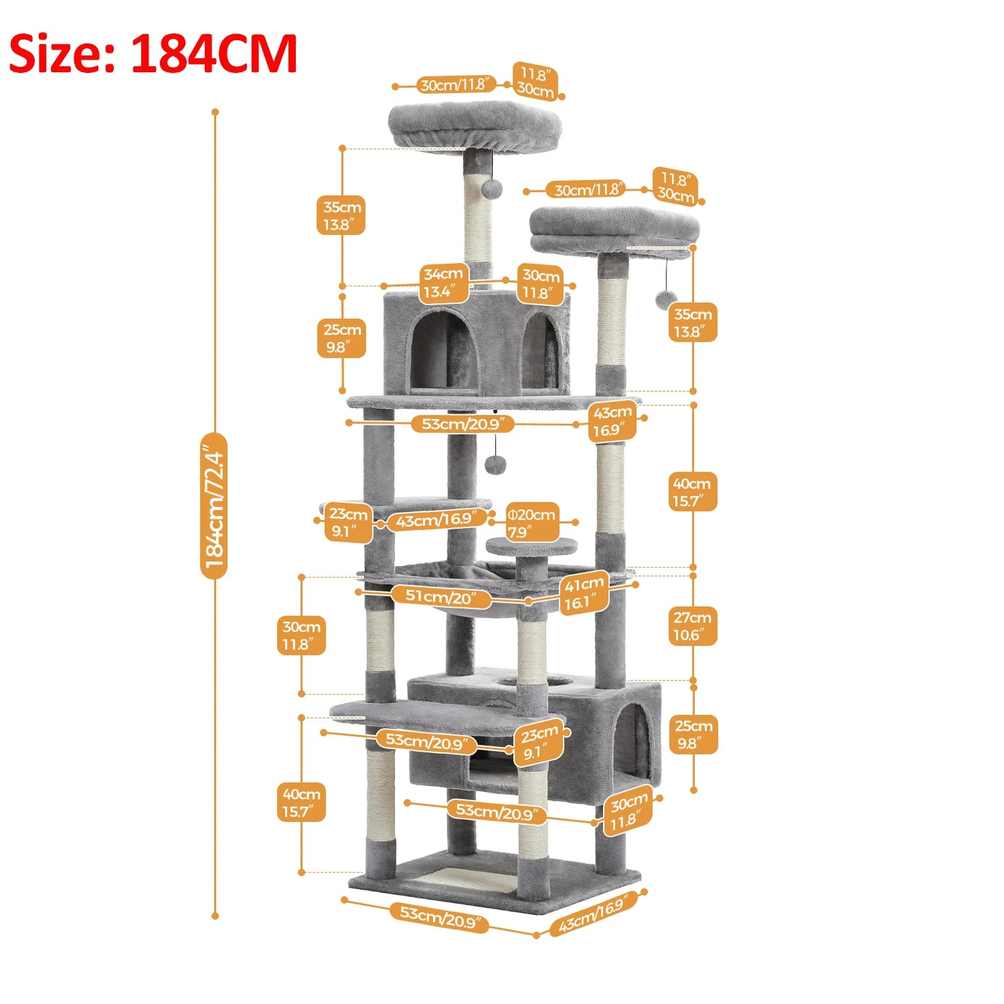 Large Cat Tree, Tower, Indoor Cats With Scratching Posts and More