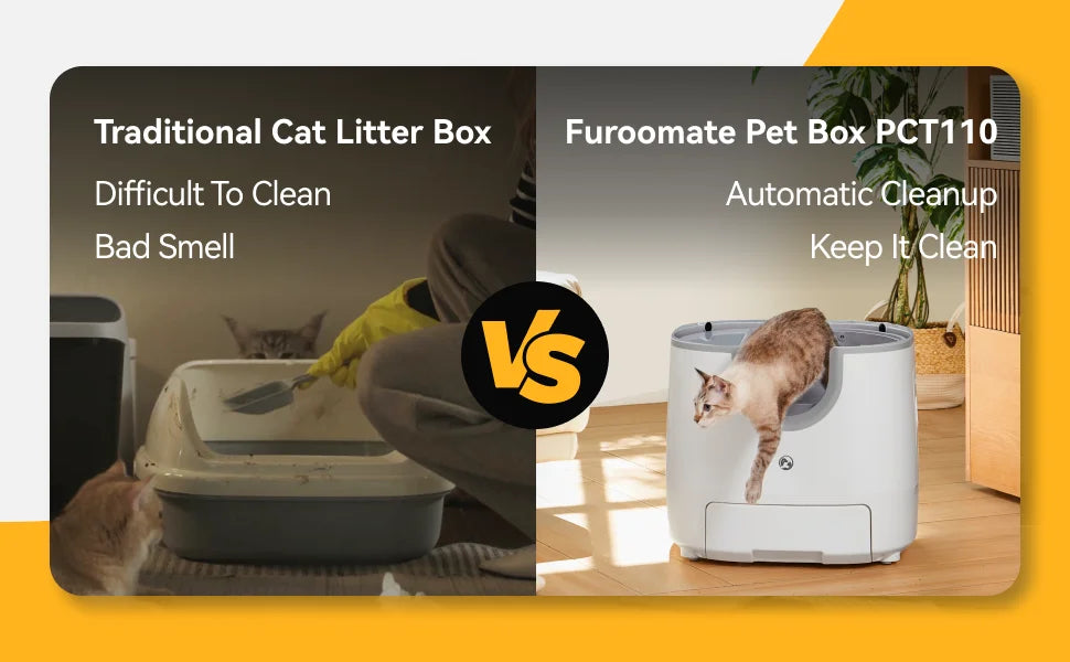 Automatic Smart Cat Litter Box, Self-Cleaning