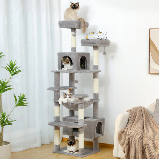 Large Cat Tree, Tower, Indoor Cats With Scratching Posts and More