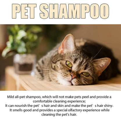 Dog Wash Shampoo: Flea & Mite Killer, Dirt Removal - Anti-Itch, Deodorizing & Moisturizing Formula for Softening Coat