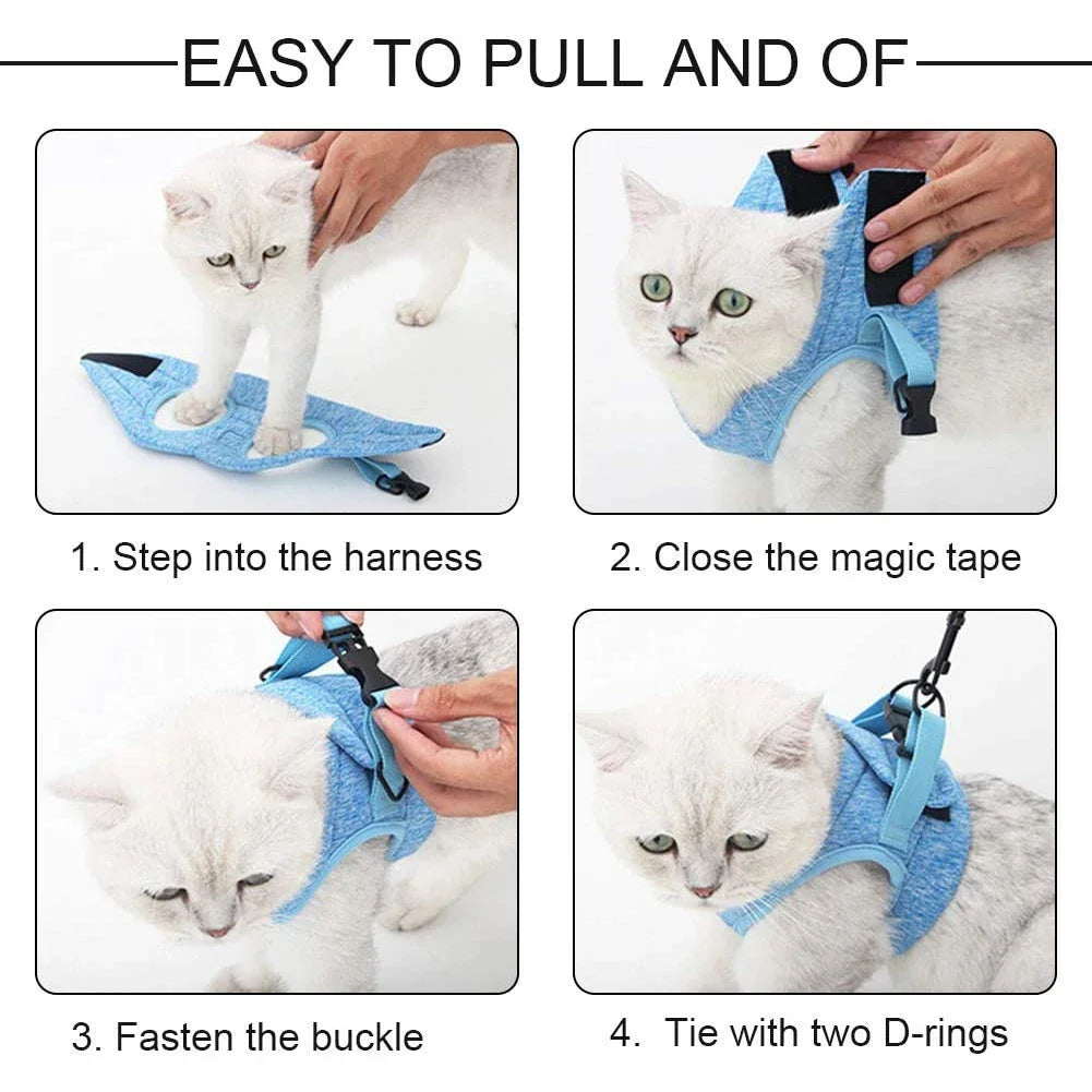 Adjustable Anti-Escape Small Cat Harness
