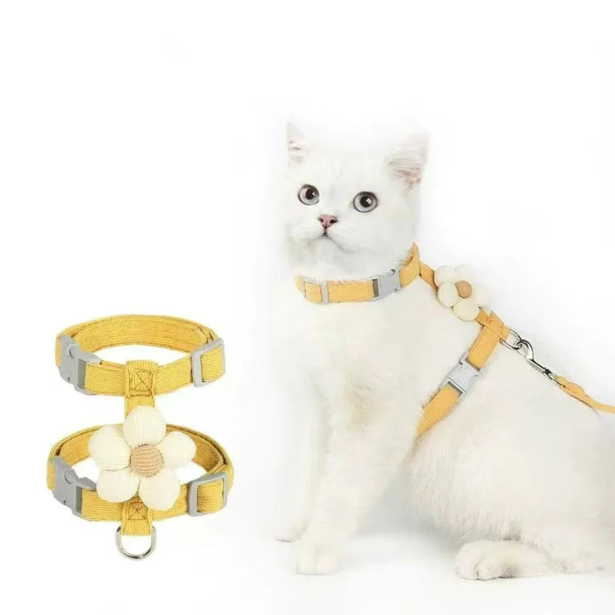 Adjustable Cat Harness and Leash Sets