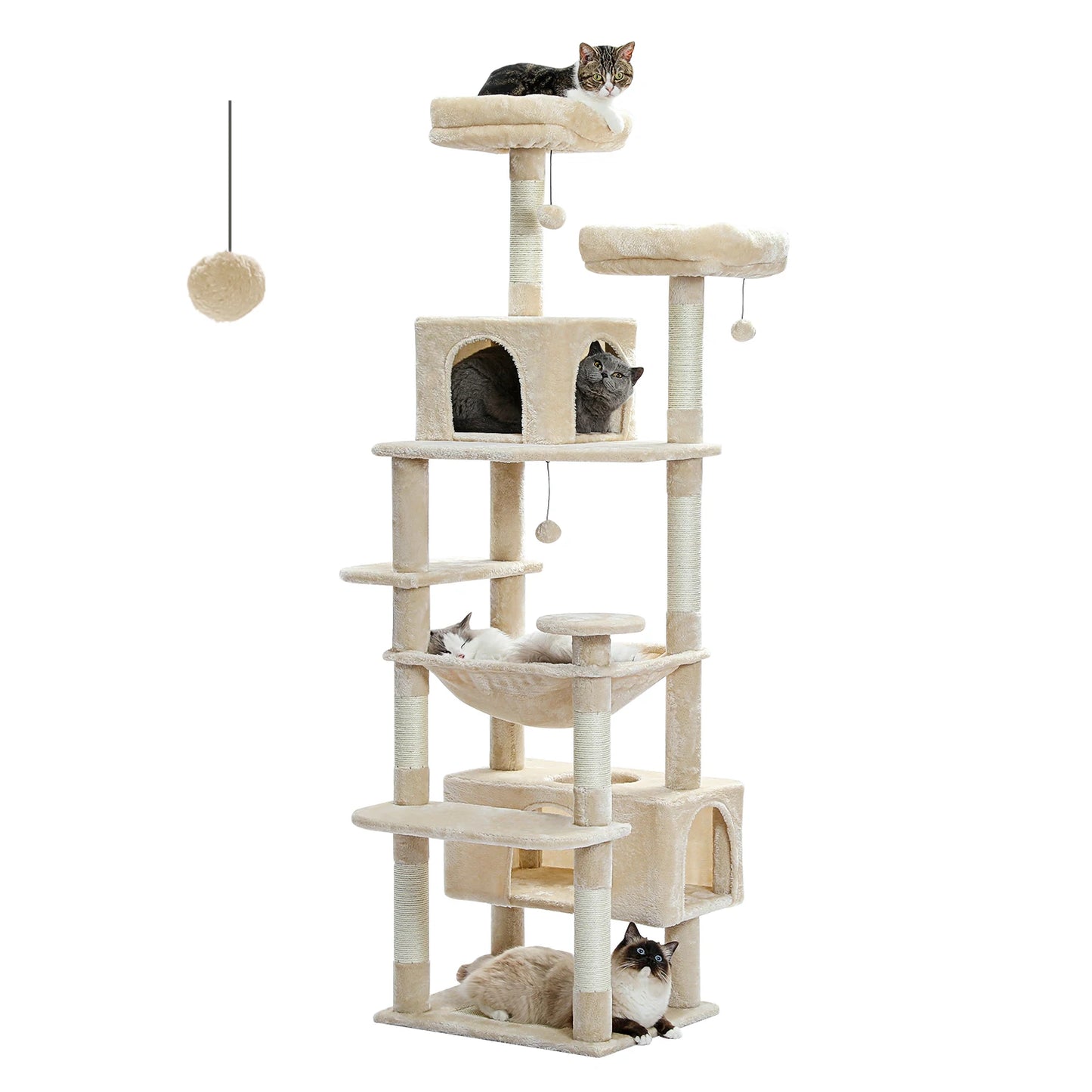 Large Cat Tree, Tower, Indoor Cats With Scratching Posts and More