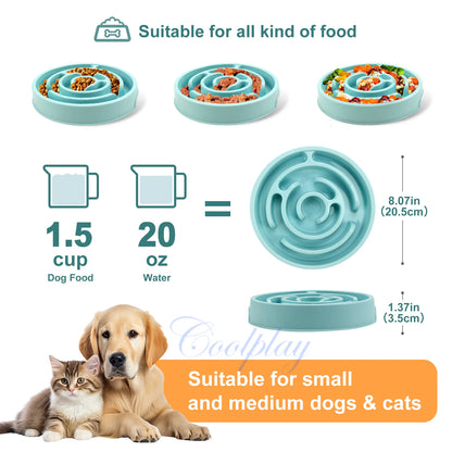 Slow Feeder Bowl, Anti-Gulping, All Sizes of Dogs