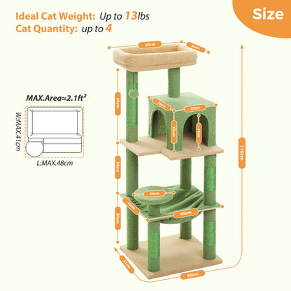 5-Level Cat Tower for Large Cats