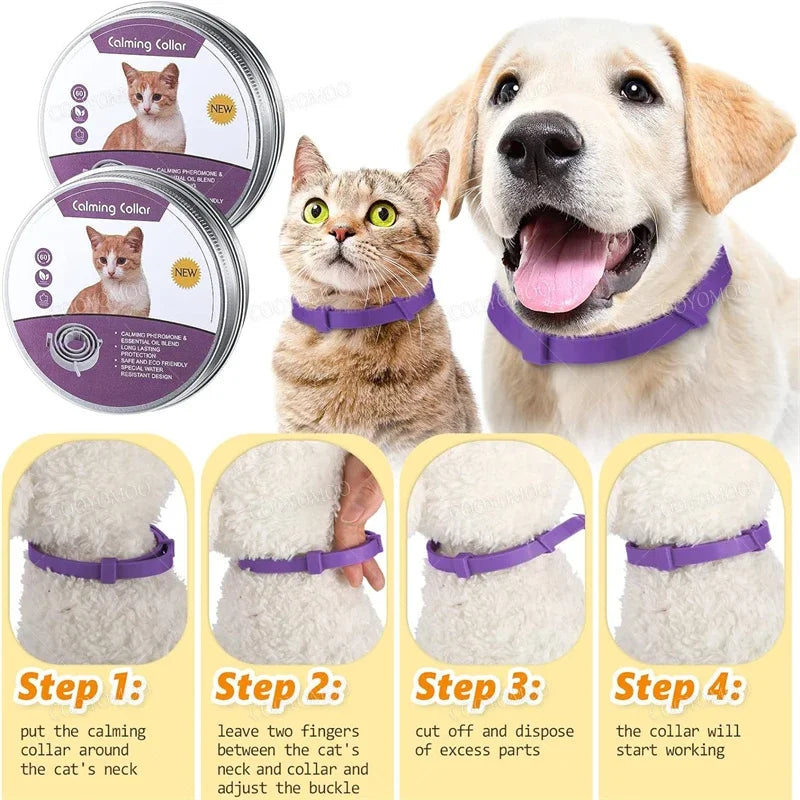 Dog Calming Collar, Cat Anxiety Relief Collar