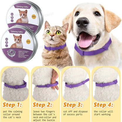Dog Calming Collar, Cat Anxiety Relief Collar