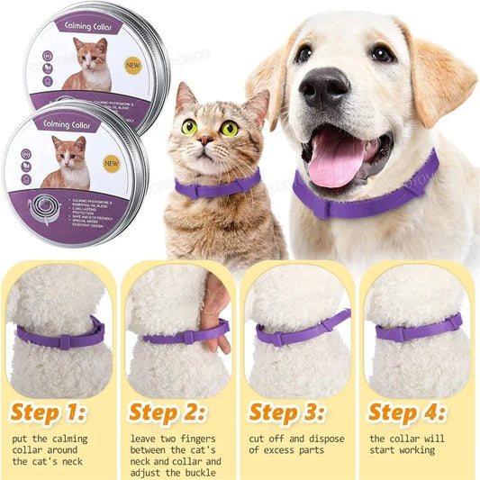 Dog Calming Collar, Cat Anxiety Relief Collar