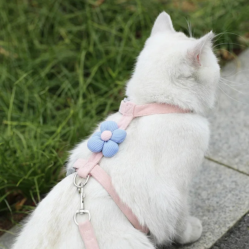 Adjustable Cat Harness and Leash Sets