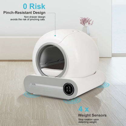 Self Cleaning, 65L Automatic Cat Litter Box