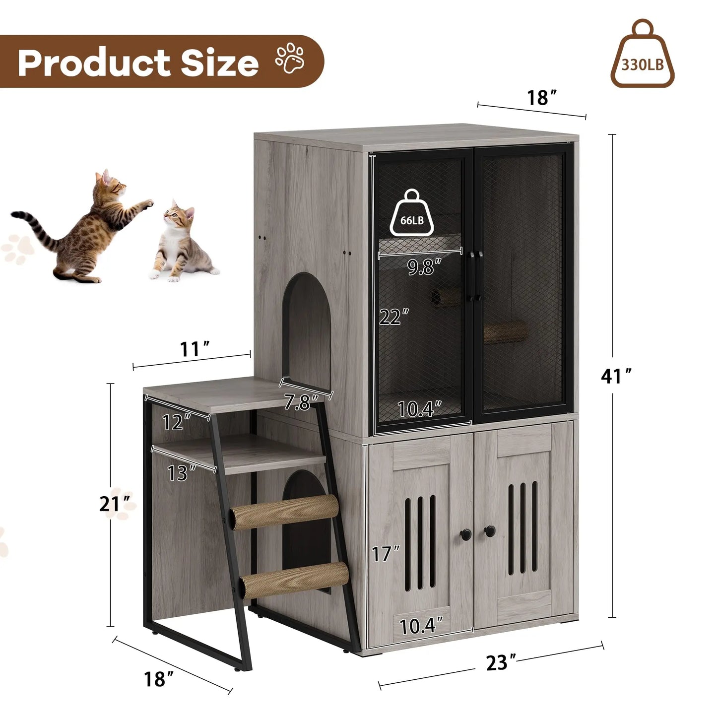 Multifunctional, Litter Box, Playhouse, Odor Control