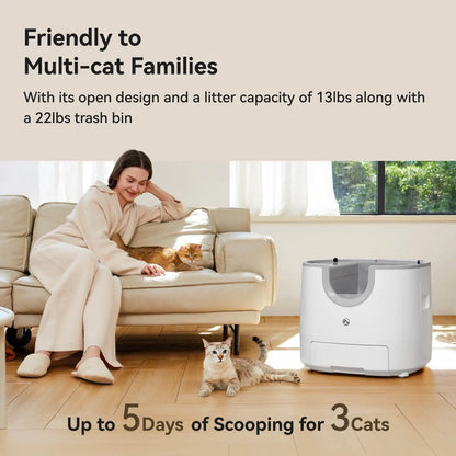 Automatic Smart Cat Litter Box, Self-Cleaning
