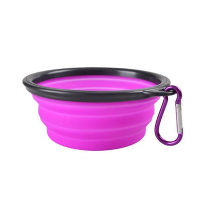 Pet Silicone Collapsible Bowl, Portable, Travel