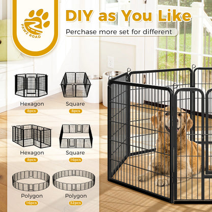 Outdoor/Indoor Foldable Metal Pet Fence