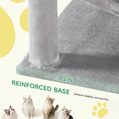 44" Cat Tree, Tall Multi-Cat Climbing Tower, Much More