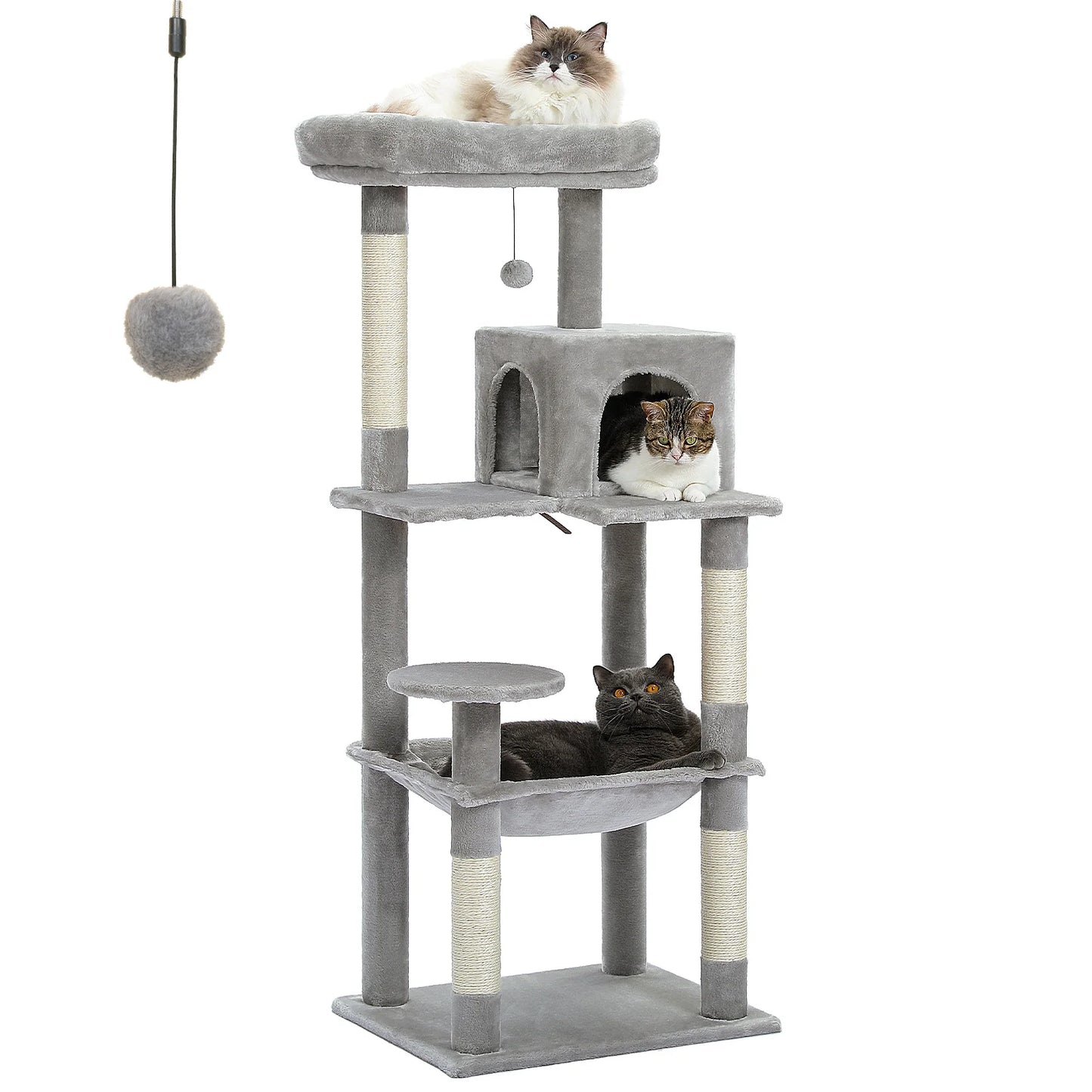 Cat Tree, Indoor Cats, 5-Level Cat Tower, More