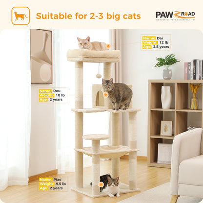 Cat Tree, Indoor Cats, 5-Level Cat Tower, More