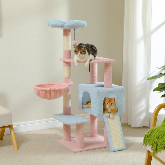 Multi-Level Cat Tower, Sisal Covered Scratching Posts