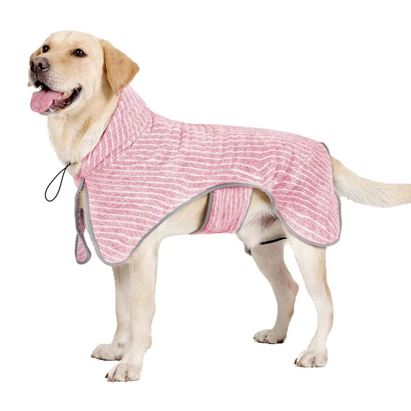Soft Adjustable Absorbent Pet Bath Robe