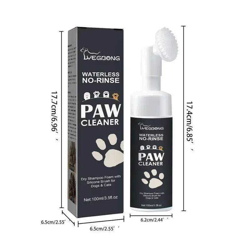 Waterless Pet Shampoo For Dog Claws & Cat Paws