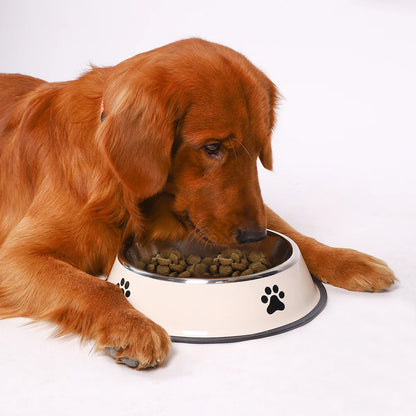 Stainless Steel Pet Bowl Cat  Dog Food Bowl Multi-Specification Anti-fall Food Bowl Food Bowl Feeding Pet Supplies 16 To 22 Cm
