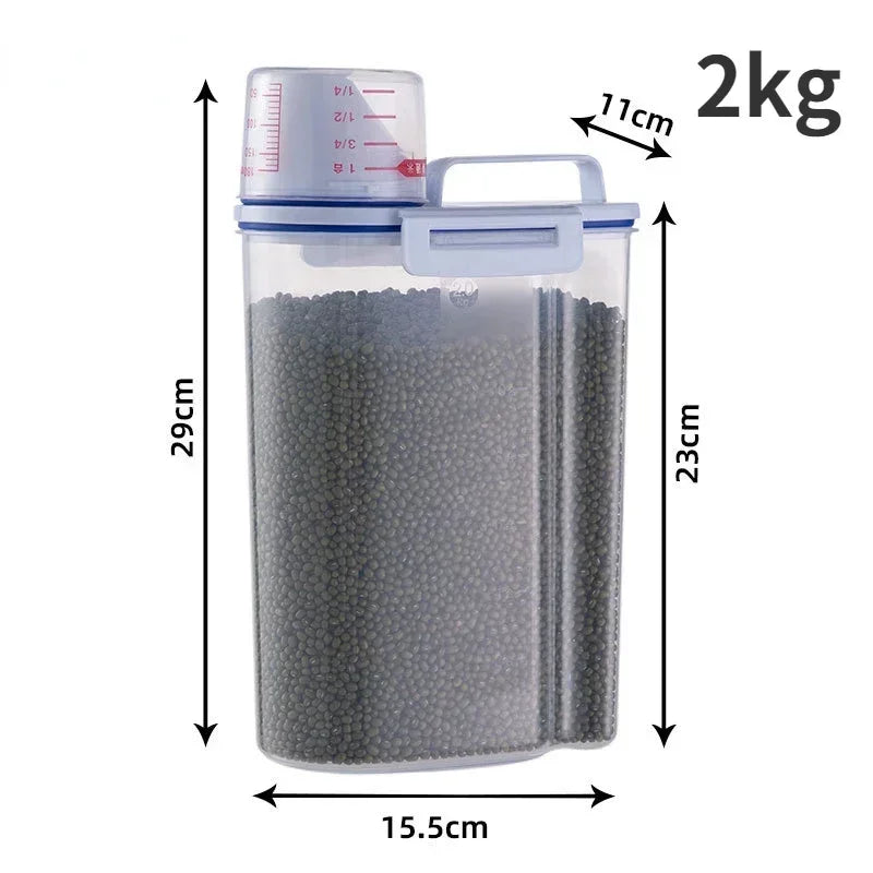 1.5kg/2kg Dog, Plastic Storage Tank, Measuring Cup