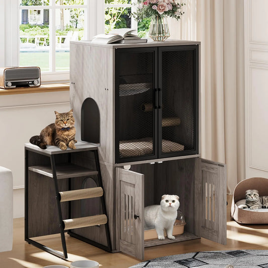 Multifunctional, Litter Box, Playhouse, Odor Control