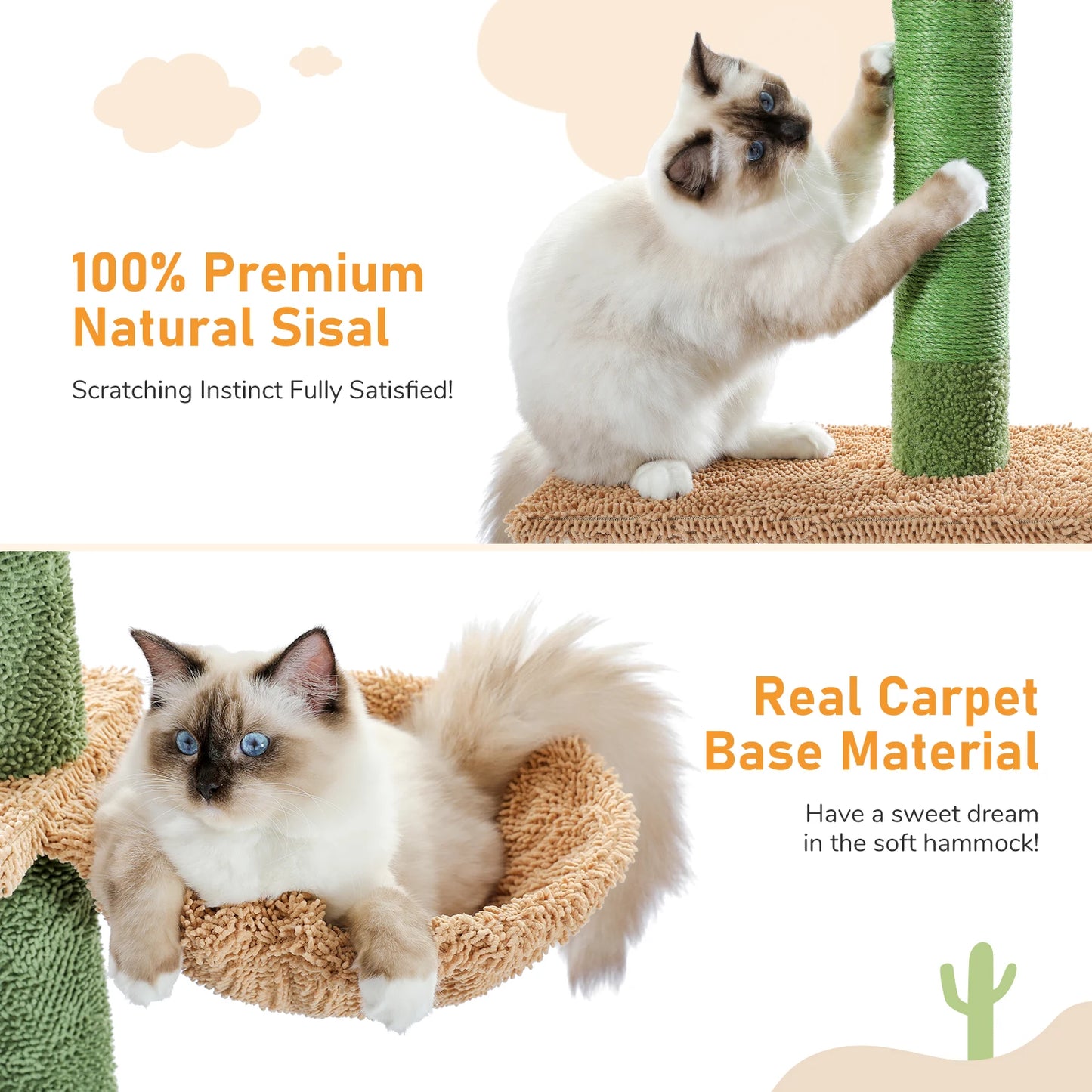 Cat Tree, 5-Tier Floor to Ceiling Cat Tower