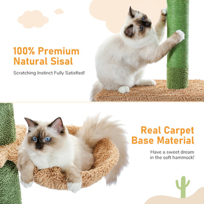 Cat Tree, 5-Tier Floor to Ceiling Cat Tower