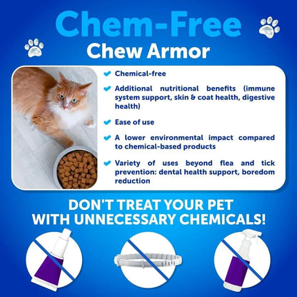 Flea Treatment for Cats, Natural Flea/Tick Prevention Supplement