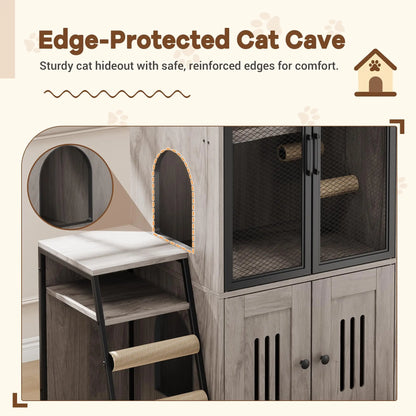 Multifunctional, Litter Box, Playhouse, Odor Control